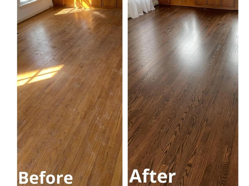 Sand and Finish flooring services in Burlington